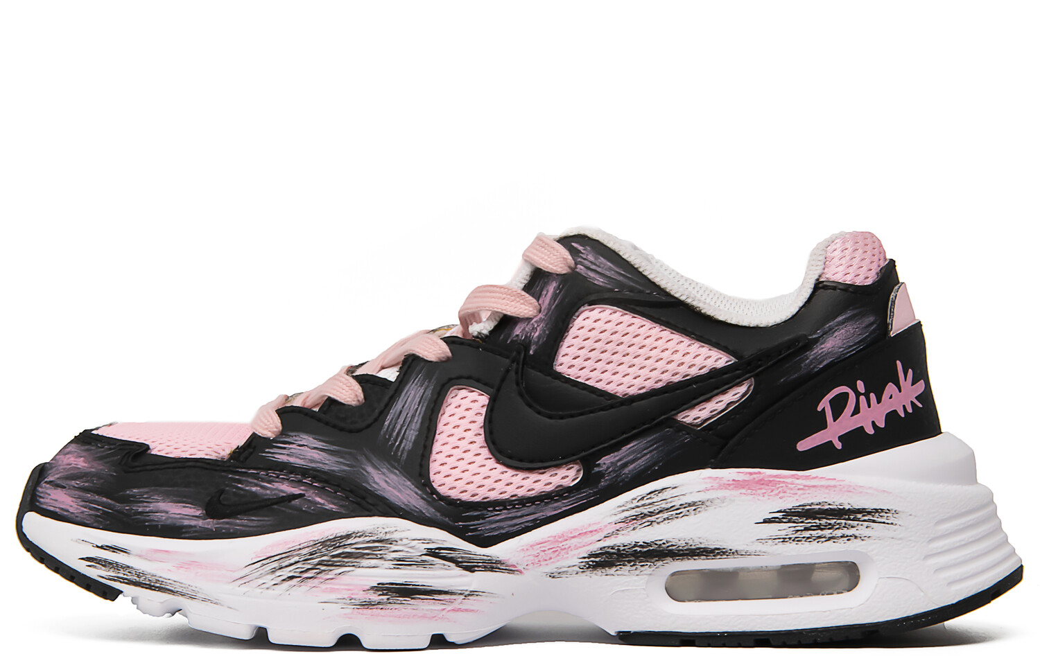 

Кроссовки Air Max Fusion женские с низким верхом, черные/розовые Nike