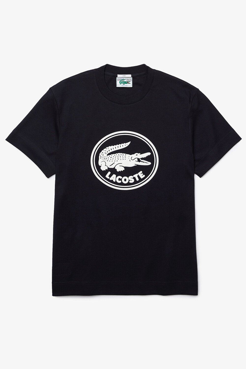 

Темно-синий - мужская футболка Hde Lacoste