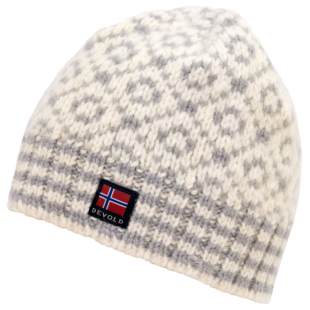 

Шапка Devold Svalbard Beanie, цвет Offwhite/Grey