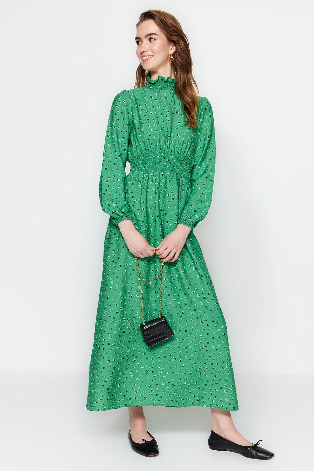 

Платье - Зелёное - Платье-халат Trendyol Modest, зеленый