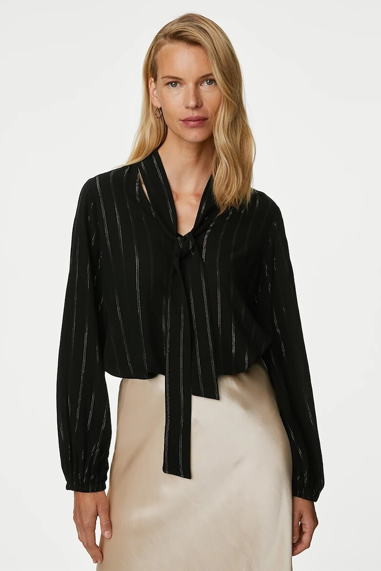 

Полосатая блузка Marks & Spencer, черный
