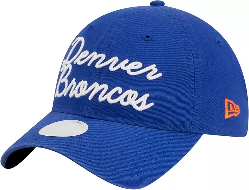 

Женская регулируемая кепка New Era Denver Broncos Script 9Forty