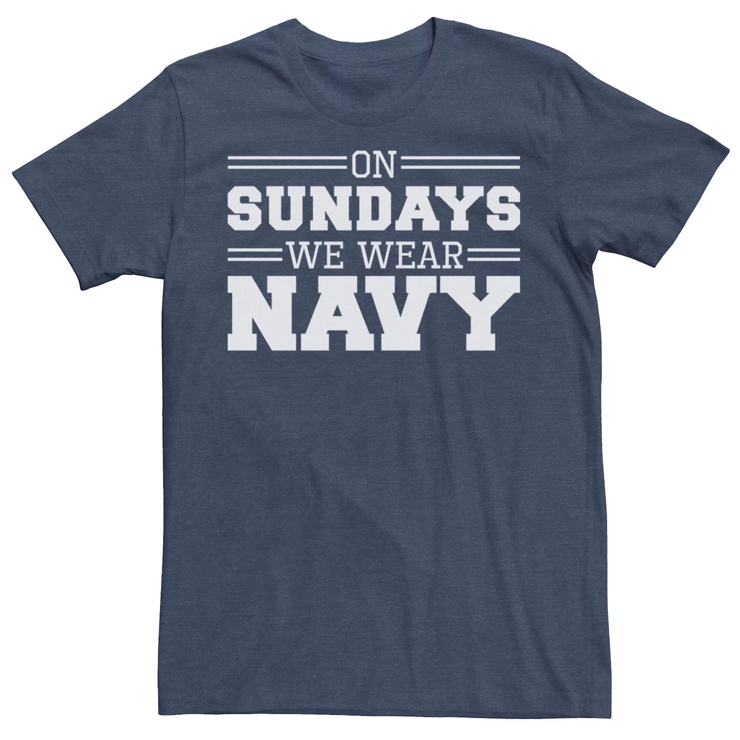 Мужская одежда по воскресеньям: темно-синяя футболка с рисунком Licensed Character