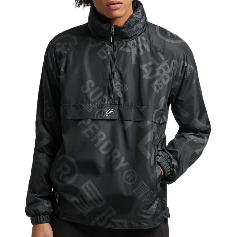 

Куртка Superdry Code Essential Graphic Ovhead, черный