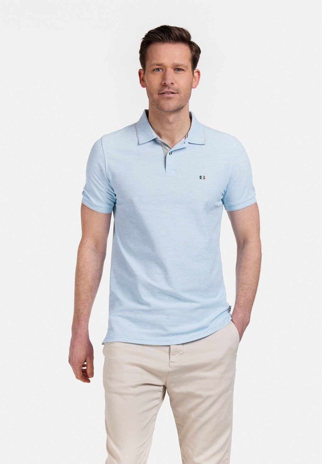 

Рубашка поло KORTE MOUW COMFORTABLE FIT KRAAG GIORDANO, синий