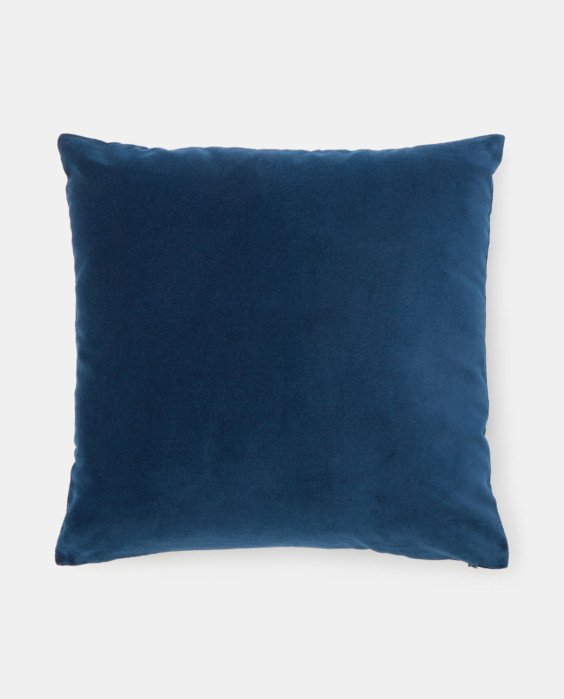 однотонный чехол на подушку из чистого хлопка белый Бархатный чехол на подушку из чистого хлопка, синий