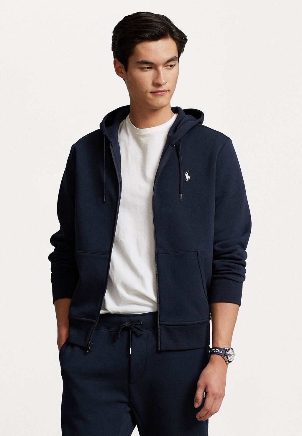 

Толстовка на молнии Polo Ralph Lauren Hood, темно-синий, Черный
