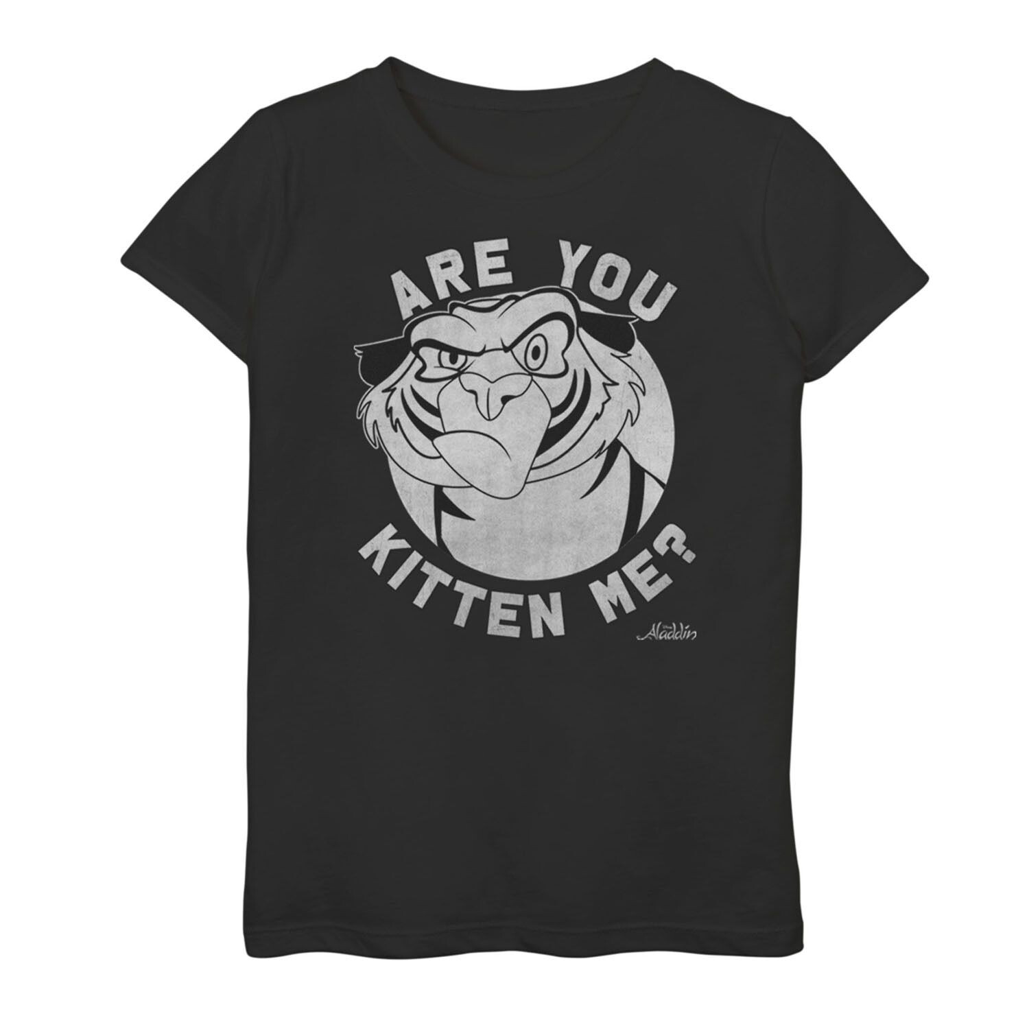 

Футболка с рисунком Disney Aladdin Rajah для девочек 7–16 лет «Are You Kitten Me» Licensed Character