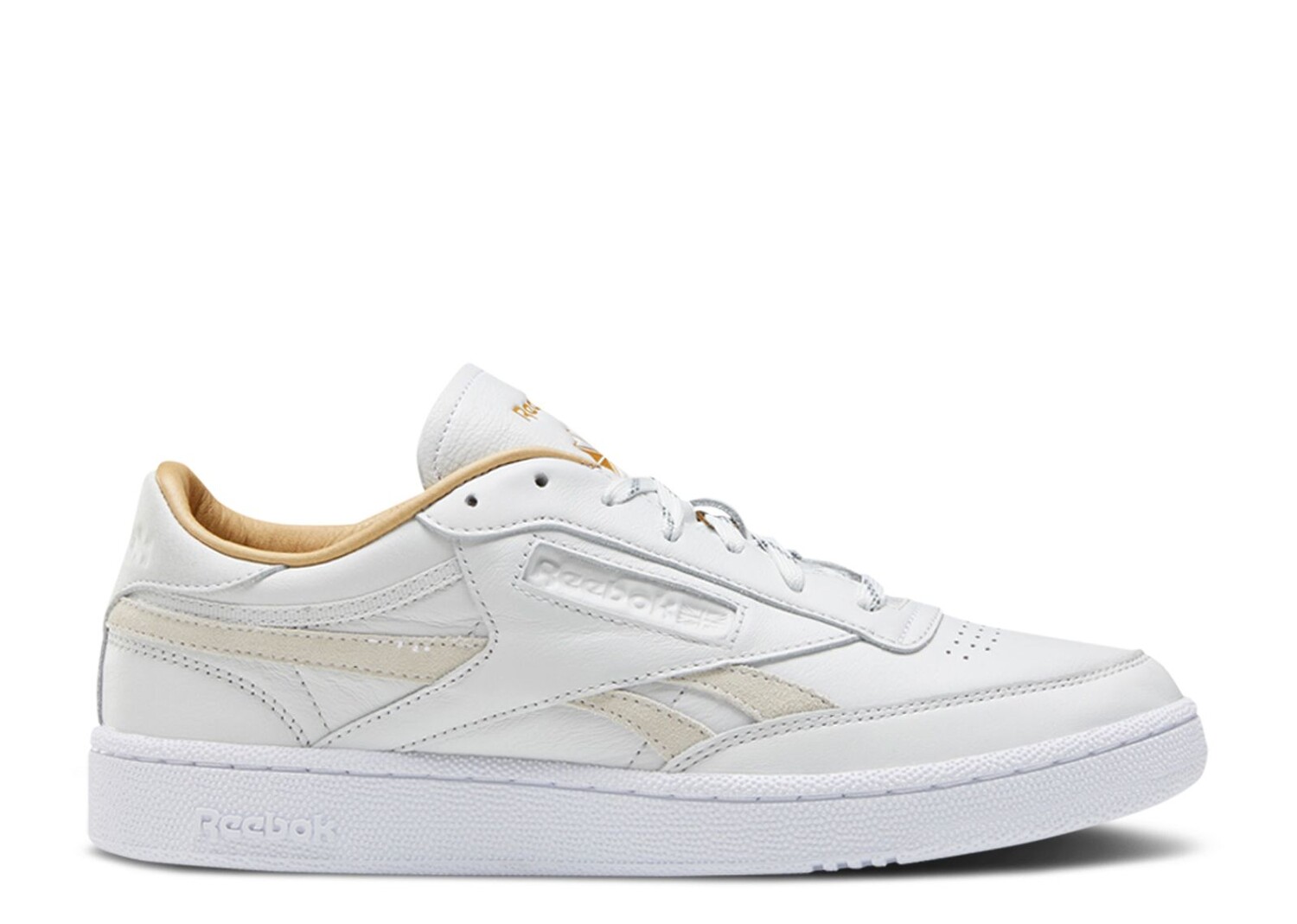 

Кроссовки Reebok Club C Revenge 'White Gold Metallic', белый, Белый;серый