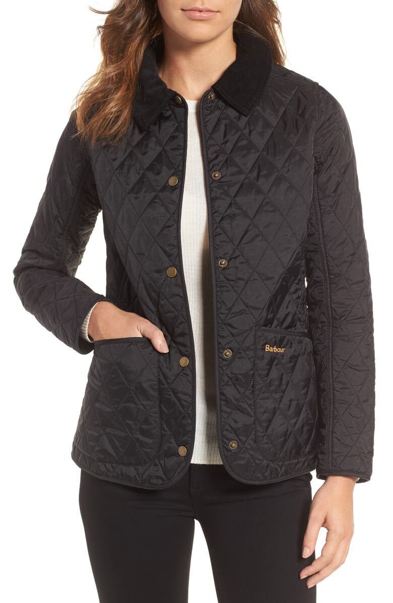 

Стеганая куртка Аннандейл BARBOUR, черный