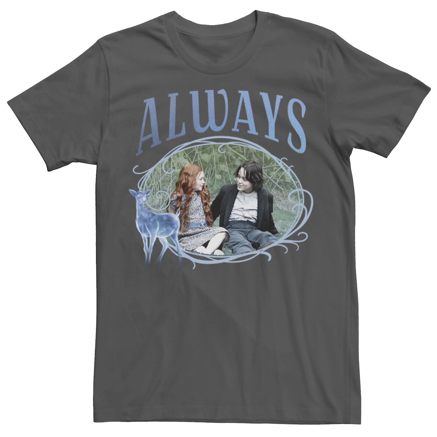 Мужская футболка Snape And Lily Always Patronus Harry Potter