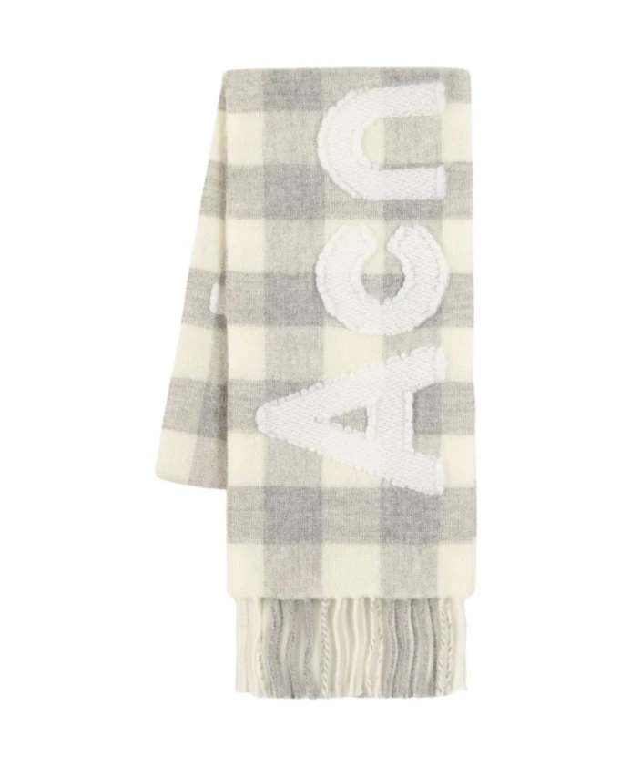 

Шерстяной шарф Acne Studios, серый