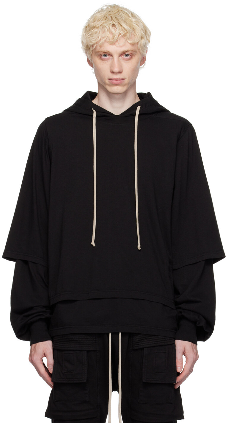 

Черная толстовка с капюшоном Hustler Rick Owens DRKSHDW, Черный