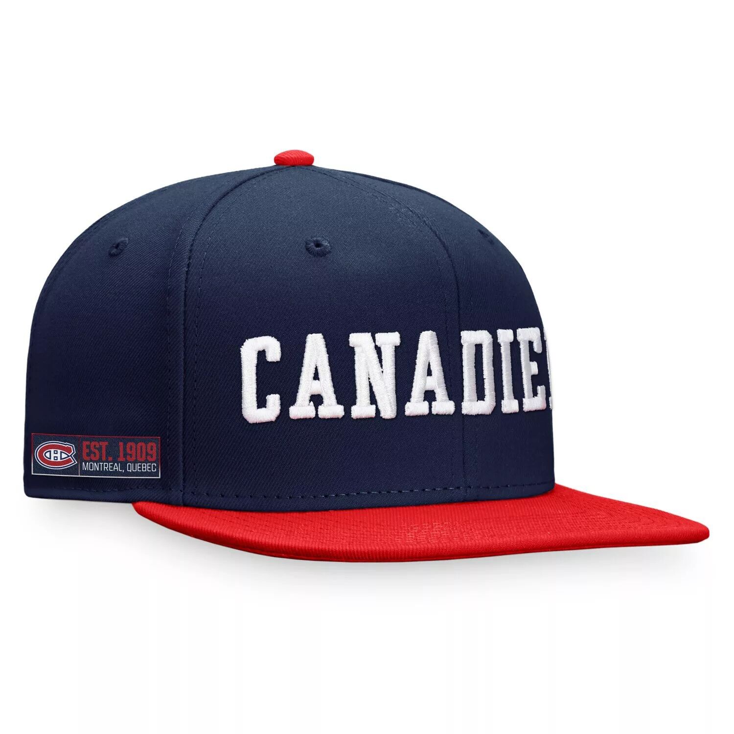 

Мужская фирменная темно-синяя/красная кепка Fanatics Montreal Canadiens Iconic Snapback с цветными блоками