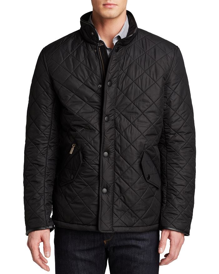 

Стеганая куртка Barbour Powell Polarquilt, черный