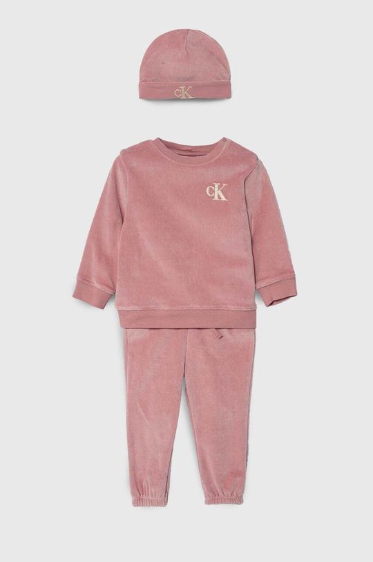 Детский комбинезон Calvin Klein Jeans, розовый