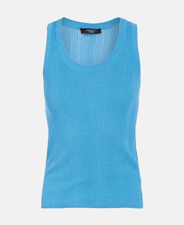 

Вязаный топ Max Mara, синий
