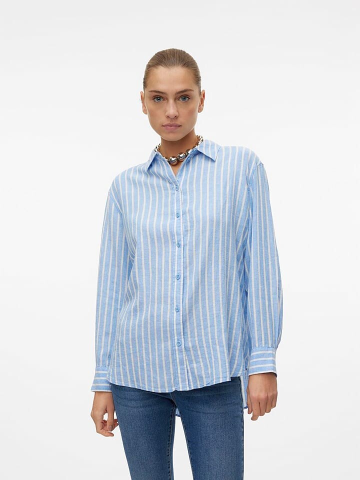 

Блуза Vero Moda Linn, цвет hellblau/creme
