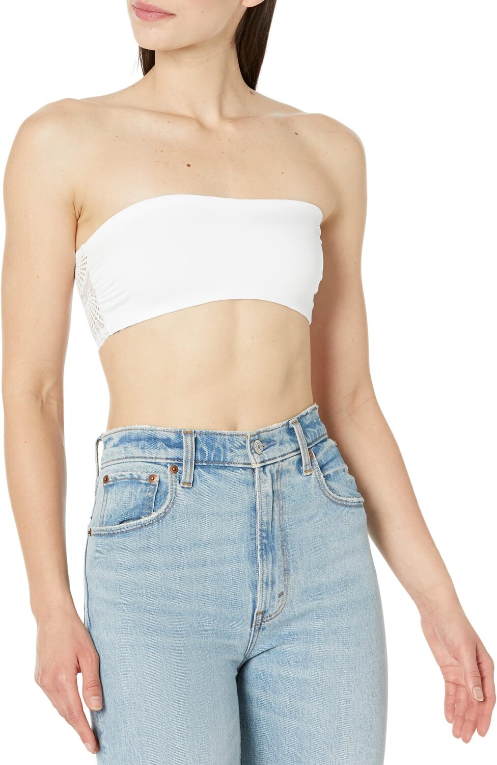 

Бюстгальтер Commando Butter + Lace Bandeau GEO502, белый
