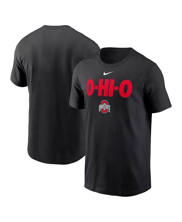 

Мужская черная футболка Ohio State Buckeyes Local Ultimate Chant Nike, черный