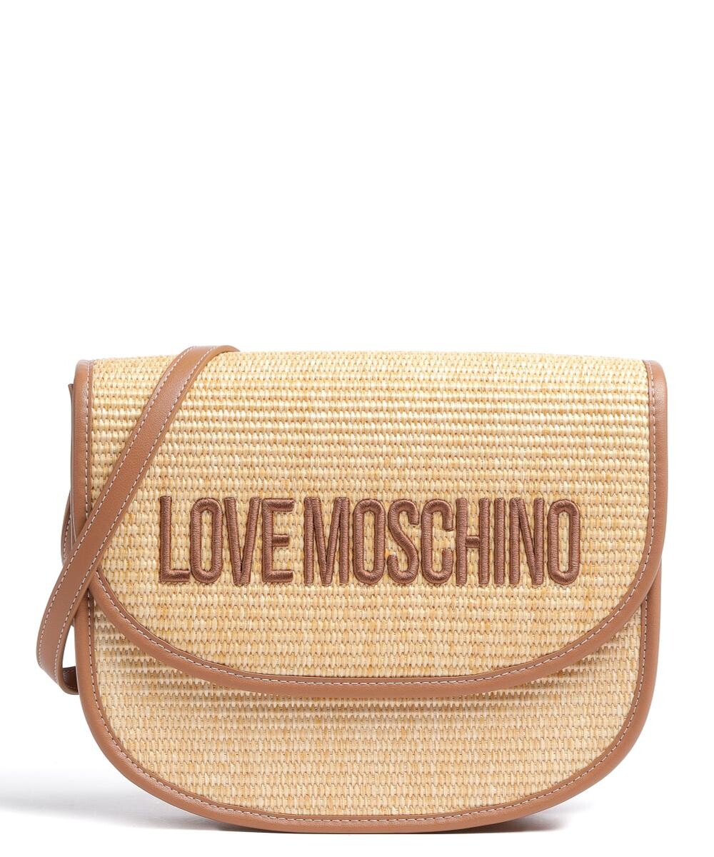 

Сумка через плечо Madame нейлон, хлопок Love Moschino, бежевый