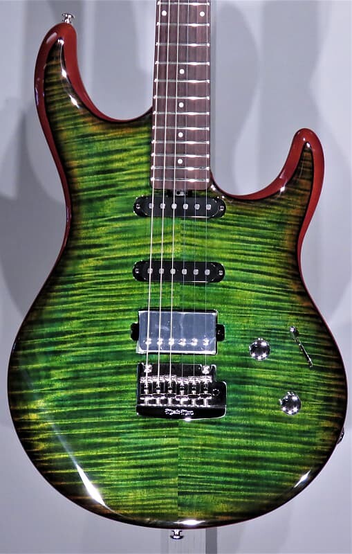 

Электрогитара Ernie Ball Music Man Luke 3 HSS 2023 Luscious Green Flame W/Mono Case