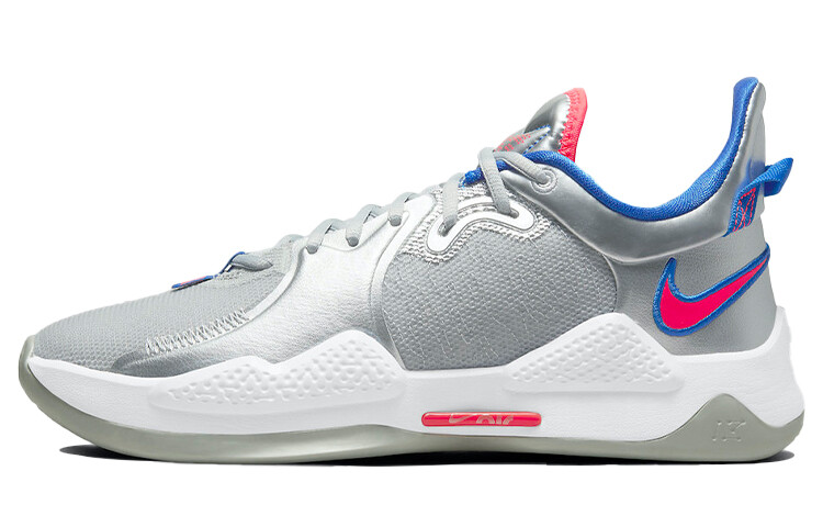 

Баскетбольные кроссовки Nike PG 5 серебристо-розовые мужские