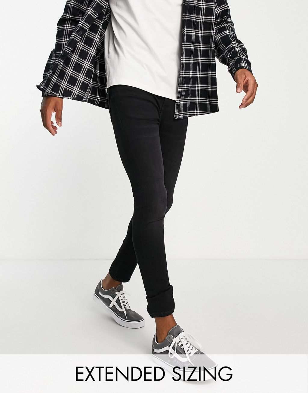 

Черные эластичные джинсы ASOS DESIGN