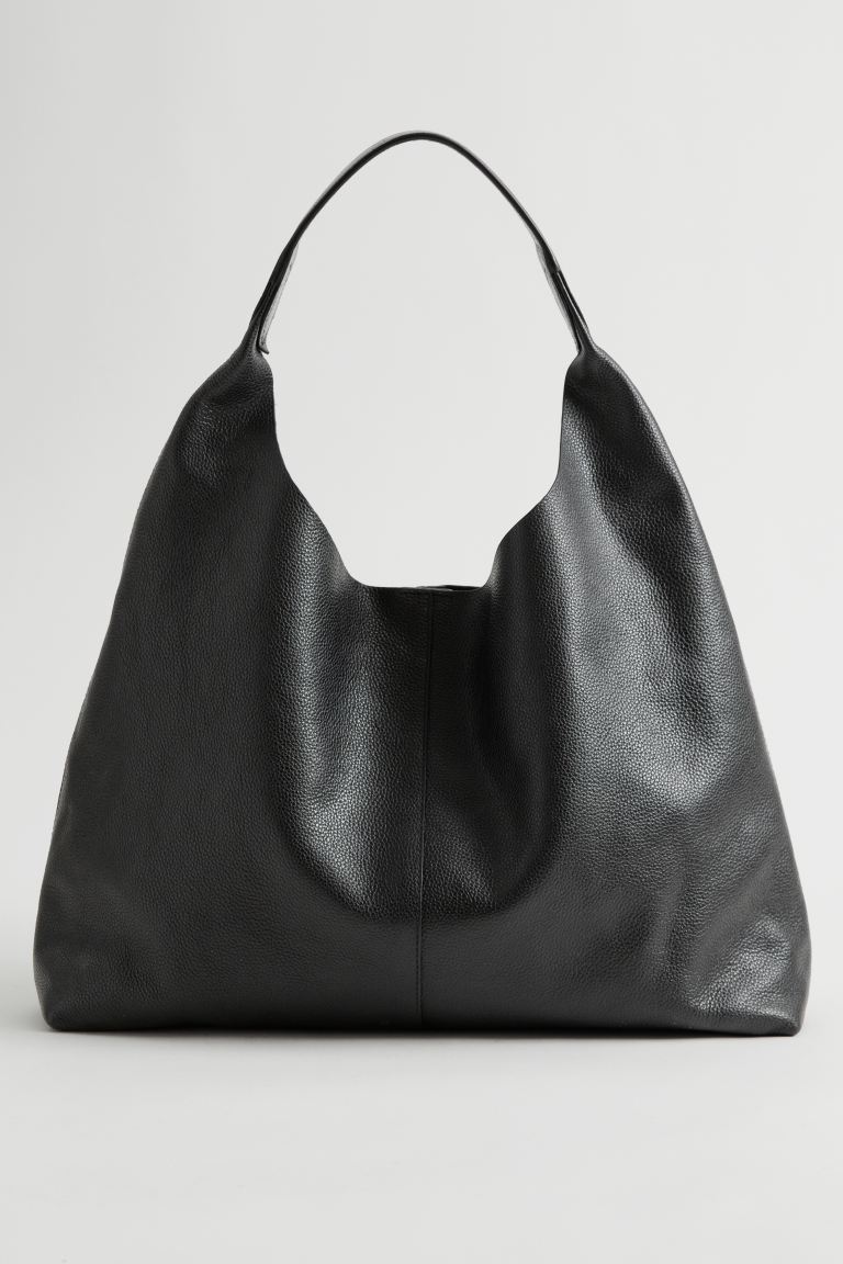 Большая кожаная сумка и другие истории H&M, черный сумка клатч giorgio ferretti повседневная натуральная кожа внутренний карман черный