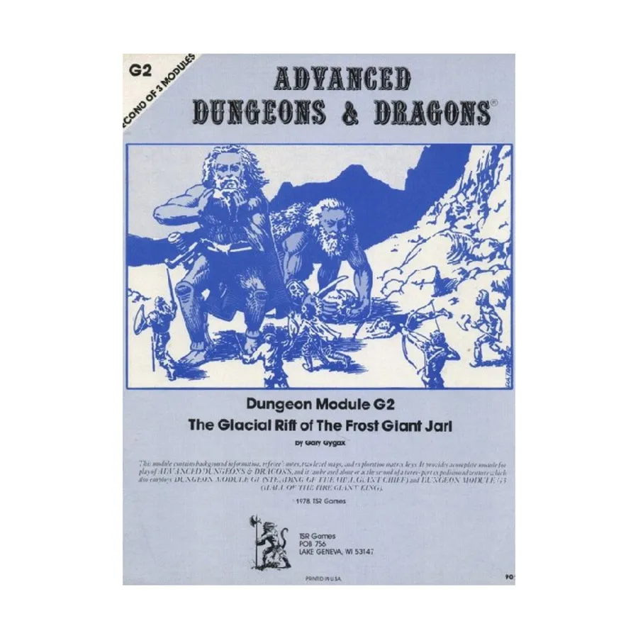 

Модуль Glacial Rift of the Frost Giant Jarl (1st Printing, Lizard Logo), Advanced Dungeons & Dragons (1st Edition) - Modules & Adventures - D, G & Q Series