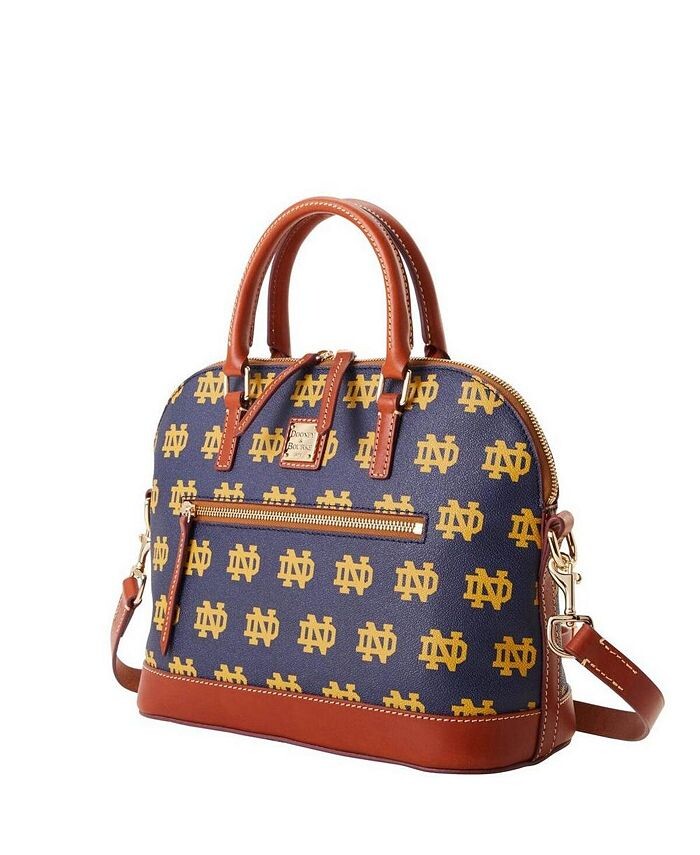 Dooney Bourke Notre Dame Fighting Irish Фирменный кошелек на молнии Dooney & Bourke, синий кошелек dooney