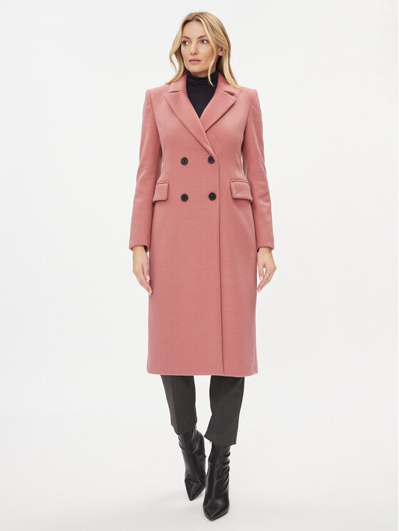 Переходное пальто стандартного кроя Please, розовый переходное пальто стандартного кроя mayoral розовый