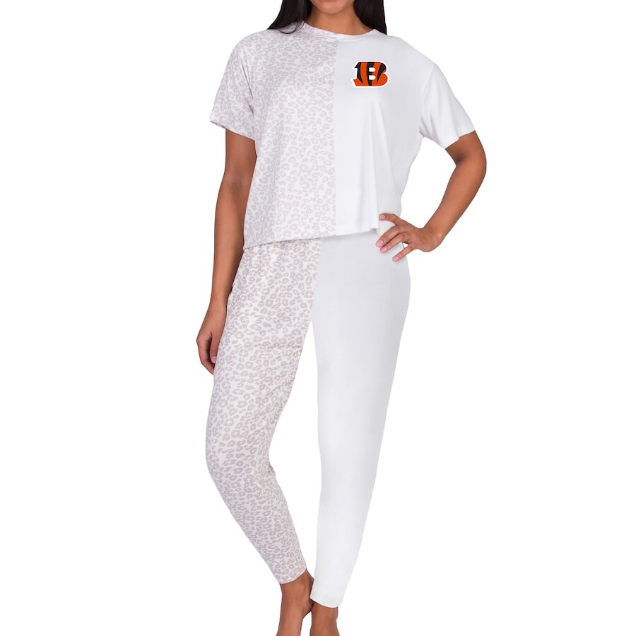 

Пижамный комплект Concepts Sport Cincinnati Bengals, кремовый