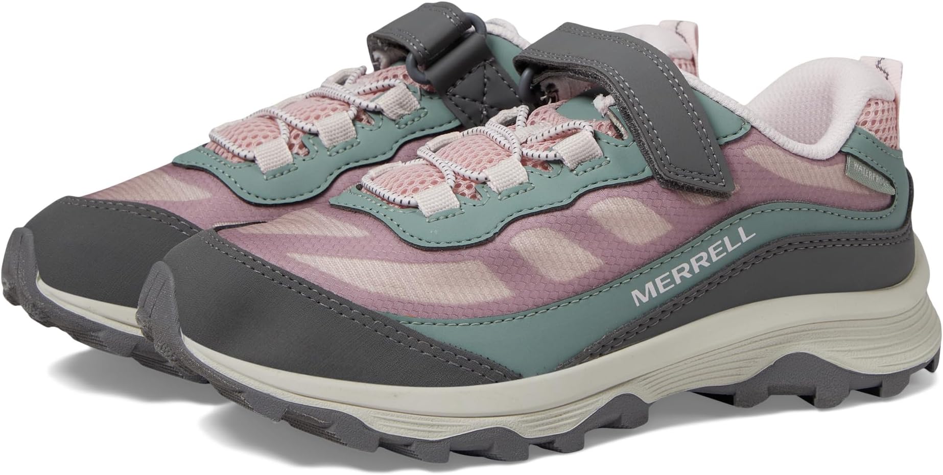 

Кроссовки Moab Speed Low A/C Waterproof Merrell, цвет Dusty Pink/Olive