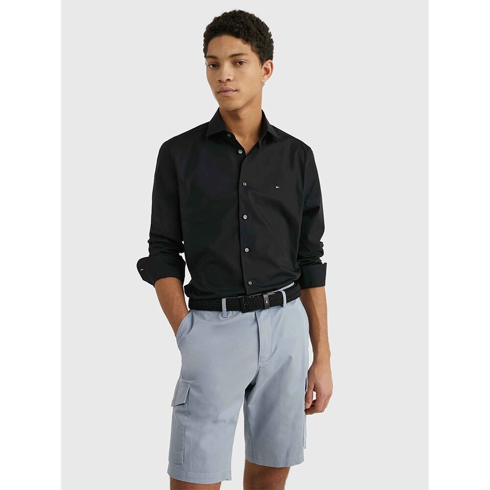 

Рубашка с длинным рукавом Tommy Hilfiger Core Cl Flex Poplin, черный
