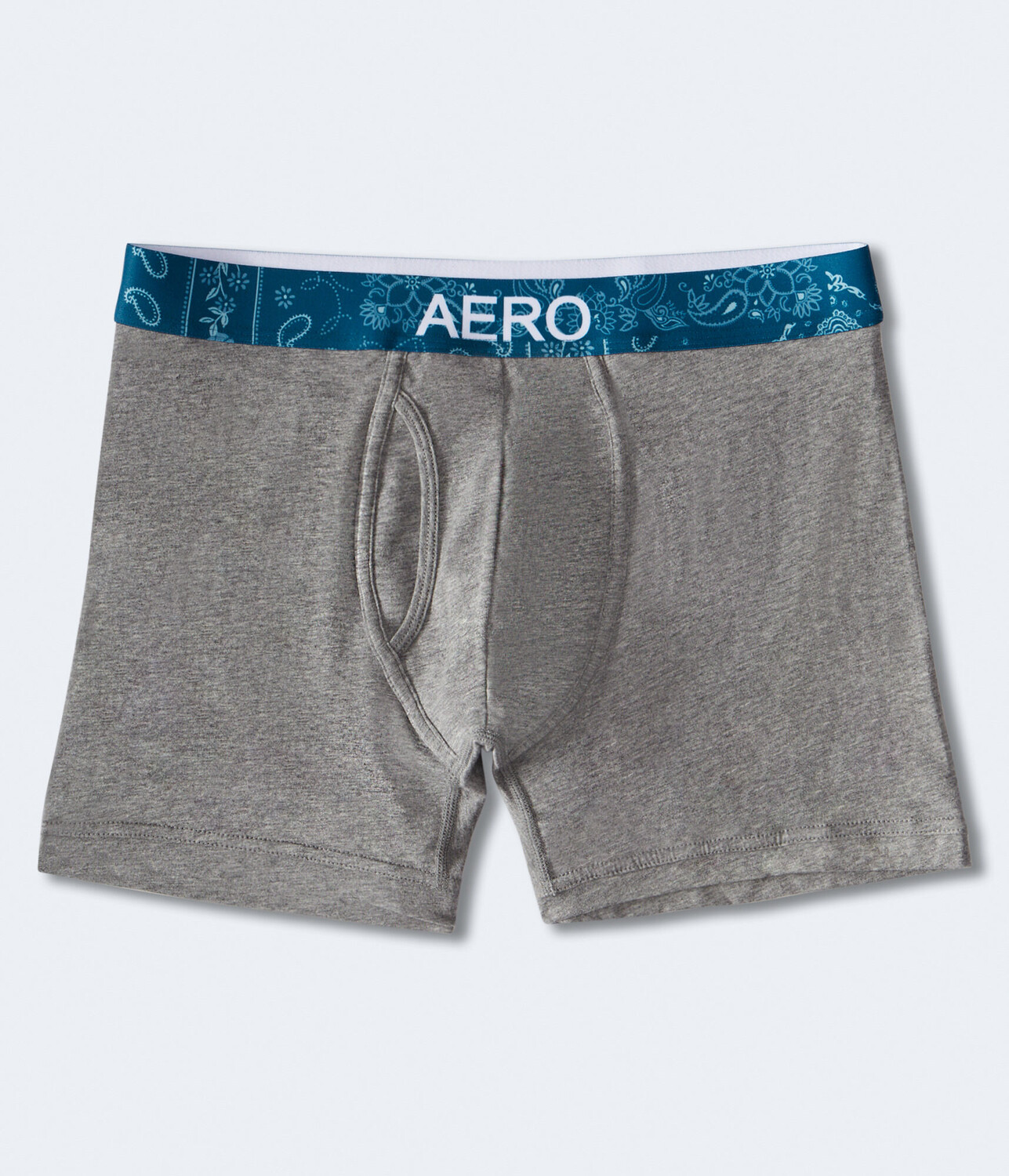 

Вязаные трусы-боксеры с поясом и принтом бандана Aeropostale, серый