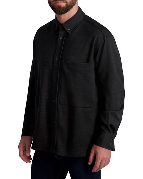 

Куртка-рубашка с марленой понте KARL LAGERFELD PARIS, цвет Black