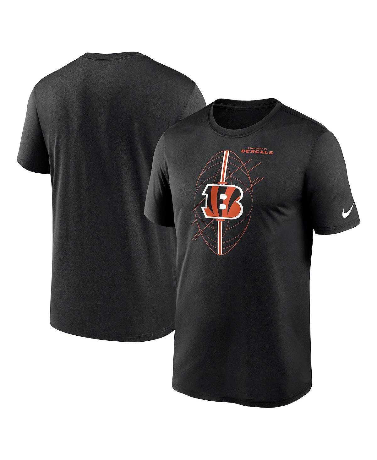 

Мужская черная футболка Cincinnati Bengals Legend Icon Performance Nike, Черный