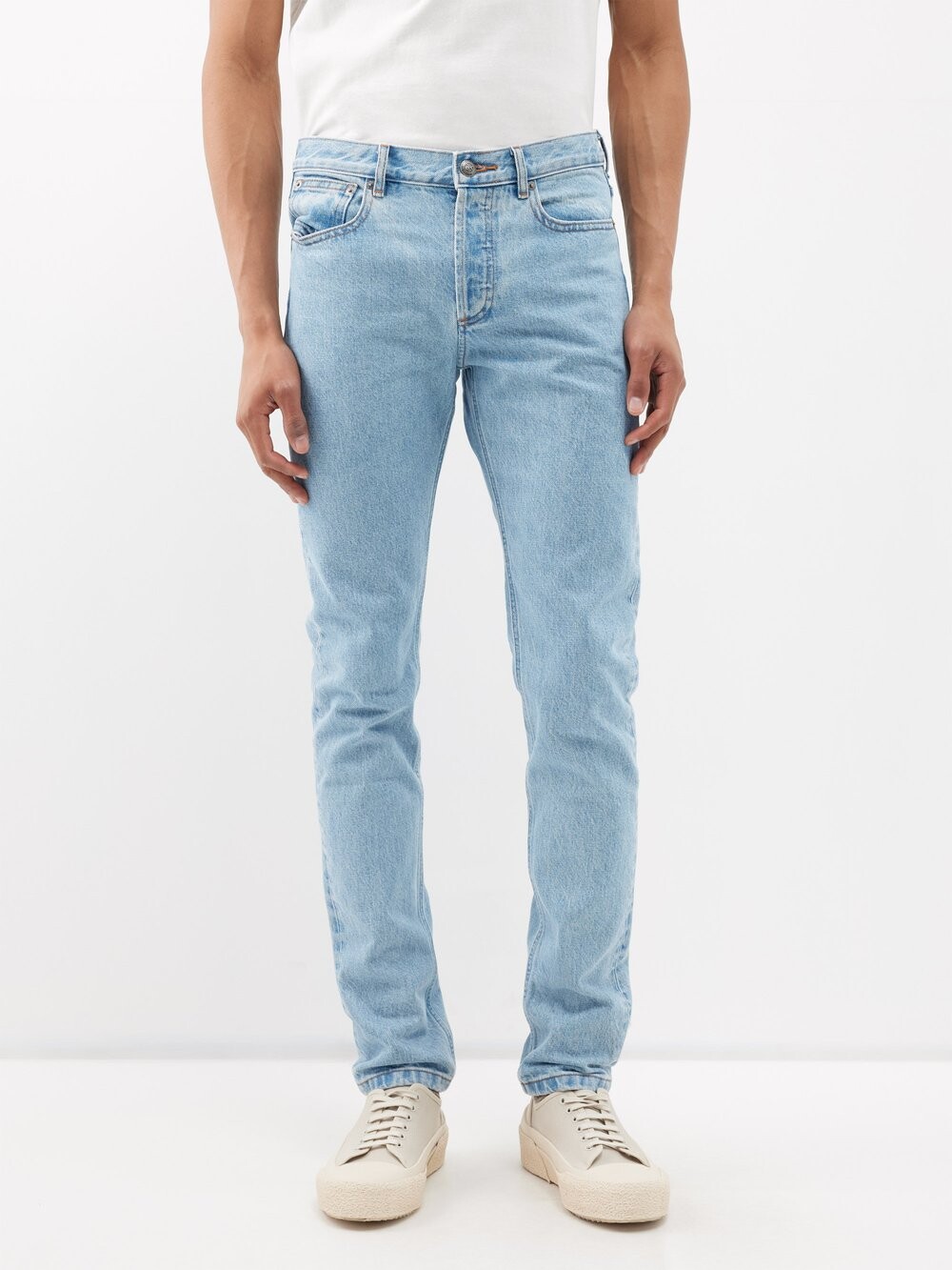 

Джинсы petit new standard узкого кроя A.P.C., синий