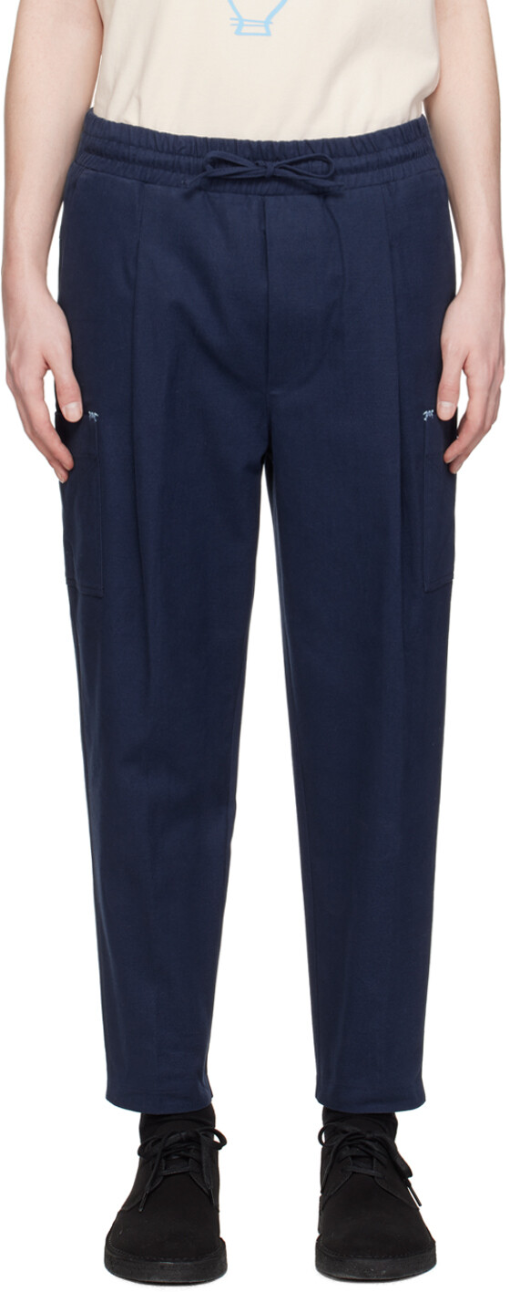 

Темно-синие брюки-карго Le Pantalon Signature Drole De Monsieur, Синий, Темно-синие брюки-карго Le Pantalon Signature Drole De Monsieur