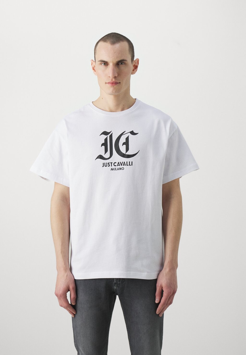 

Футболка с принтом GOTHIC Just Cavalli, белый