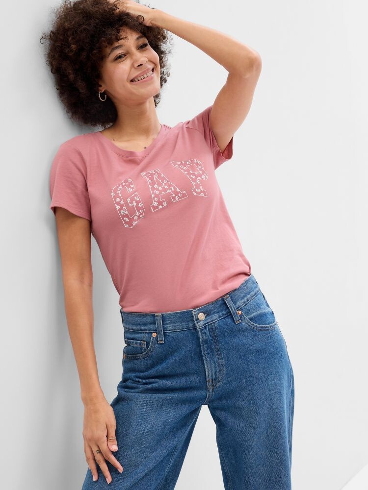 

Футболка с логотипом Gap, розовый
