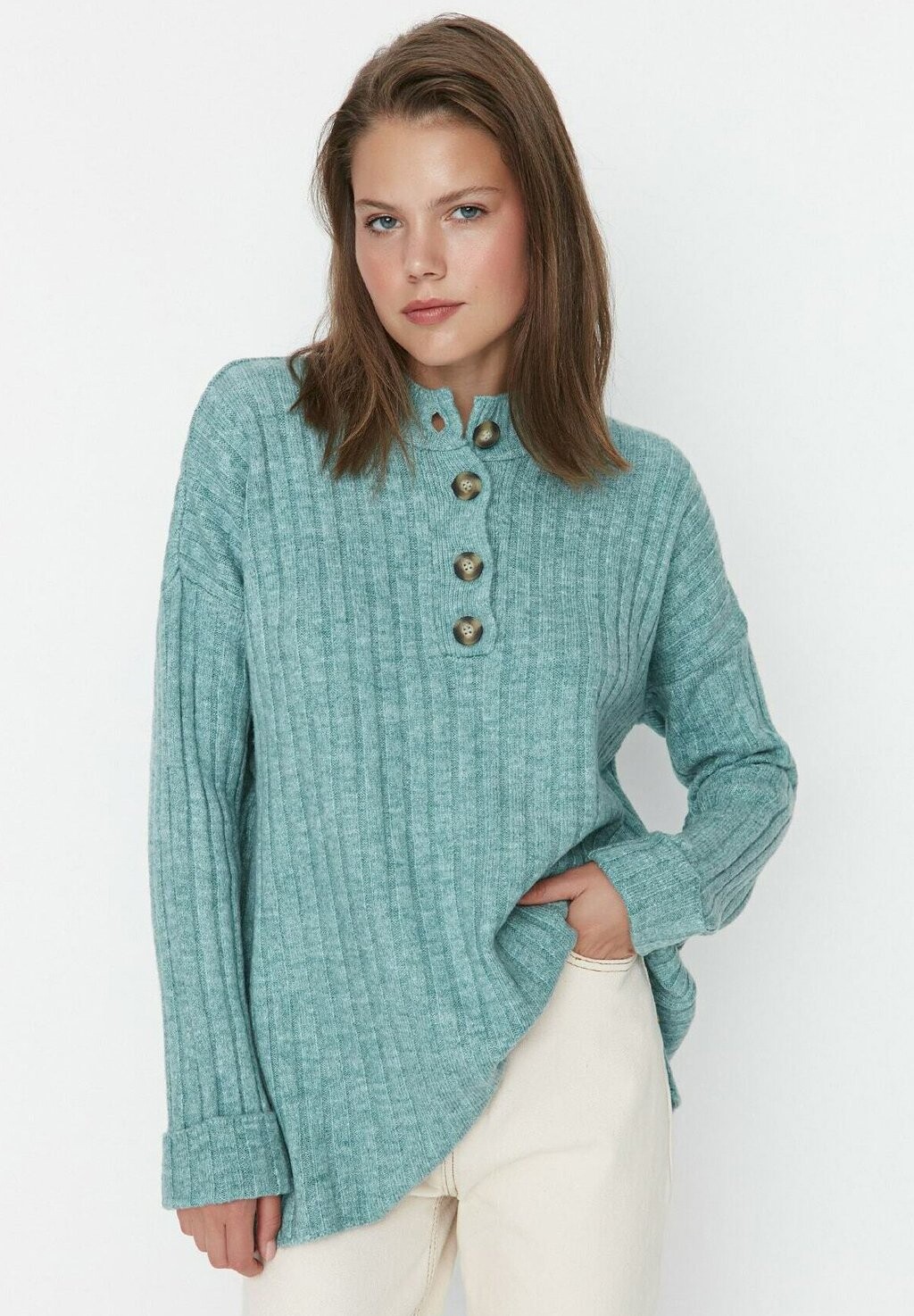 

Свитер Trendyol Modest, зеленый