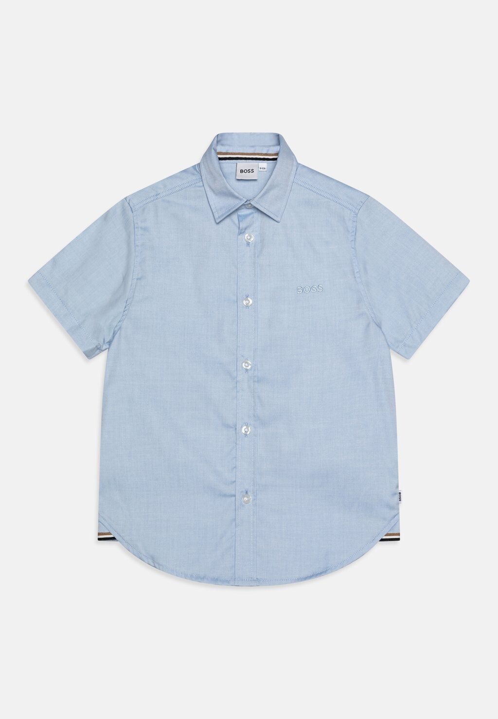 

Рубашка SHORT SLEEVE BOSS Kidswear, цвет pale blue