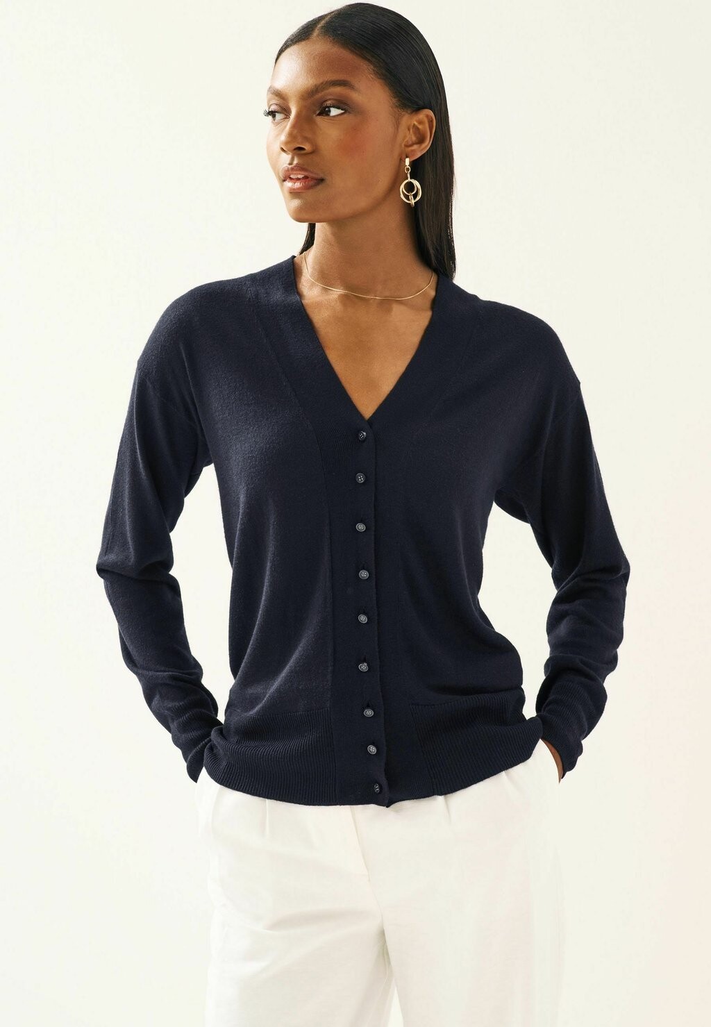

Кардиган Button Up Cardigan Next, цвет navy blue