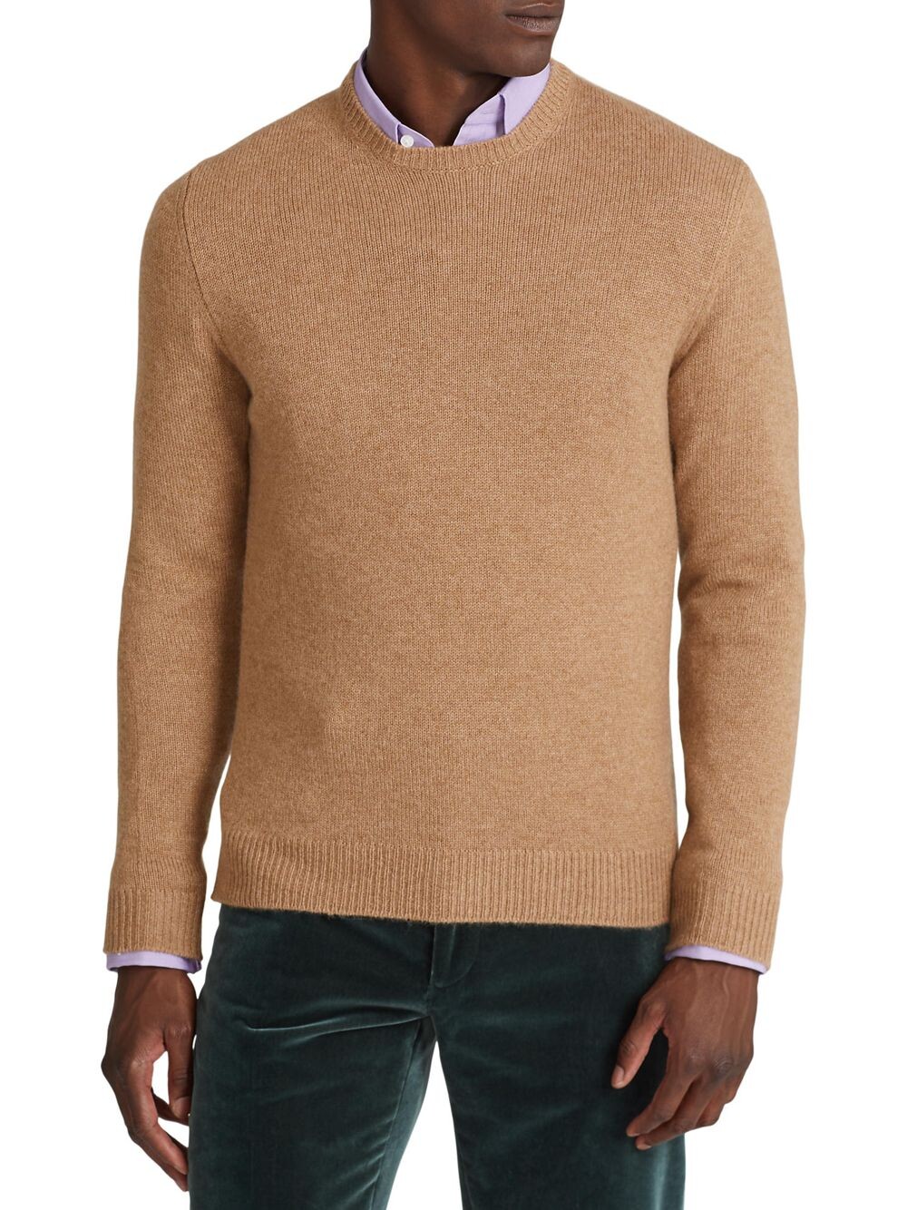 

Кашемировый свитер с круглым вырезом Ralph Lauren Purple Label, коричневый