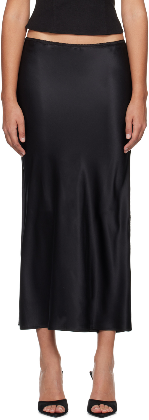 цена Черная длинная юбка Layla Reformation
