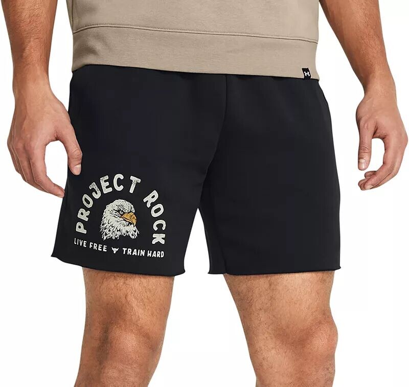 

Мужские флисовые шорты Under Armour Project Rock Icon Essential, черный