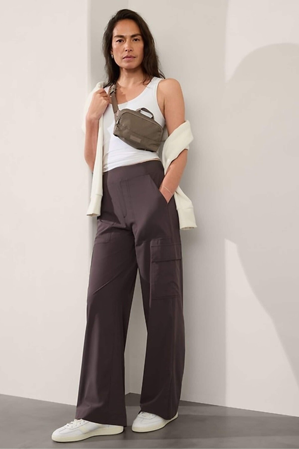 

Брюки Brooklyn Heights с завышенной талией Athleta, коричневый
