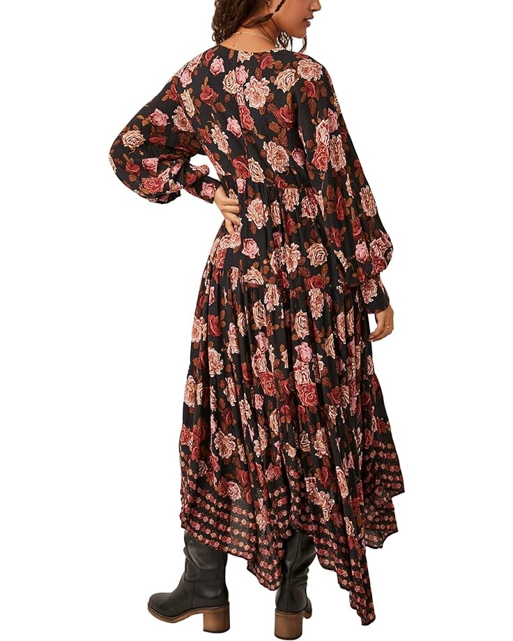 

Платье Free People Rows Of Roses Maxi, цвет Black Combo